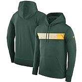 Men's Green Bay Packers Nike Sideline Team Performance Pullover Hoodie Green,baseball caps,new era cap wholesale,wholesale hats